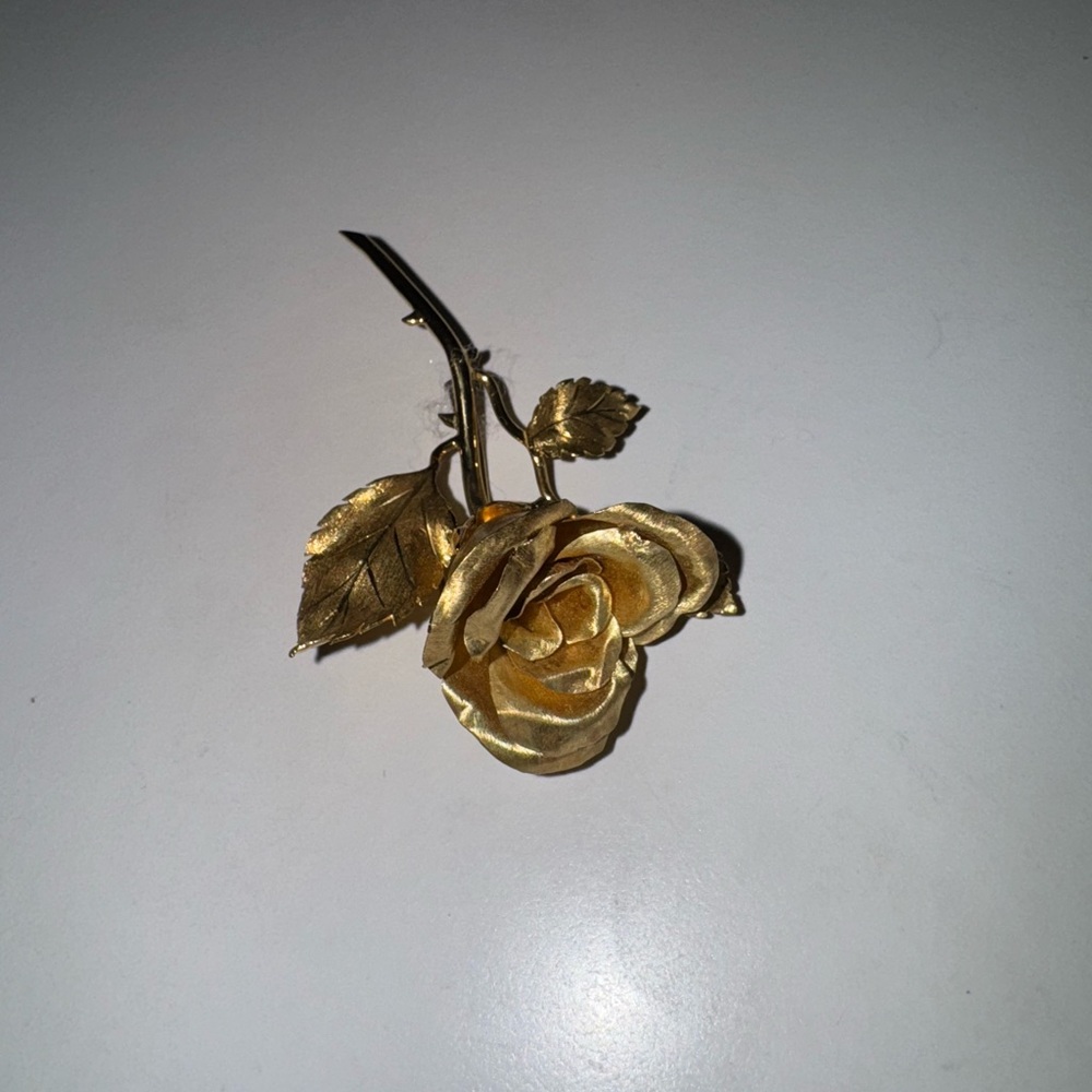 20g of 14k Gold Rose Hair Clip